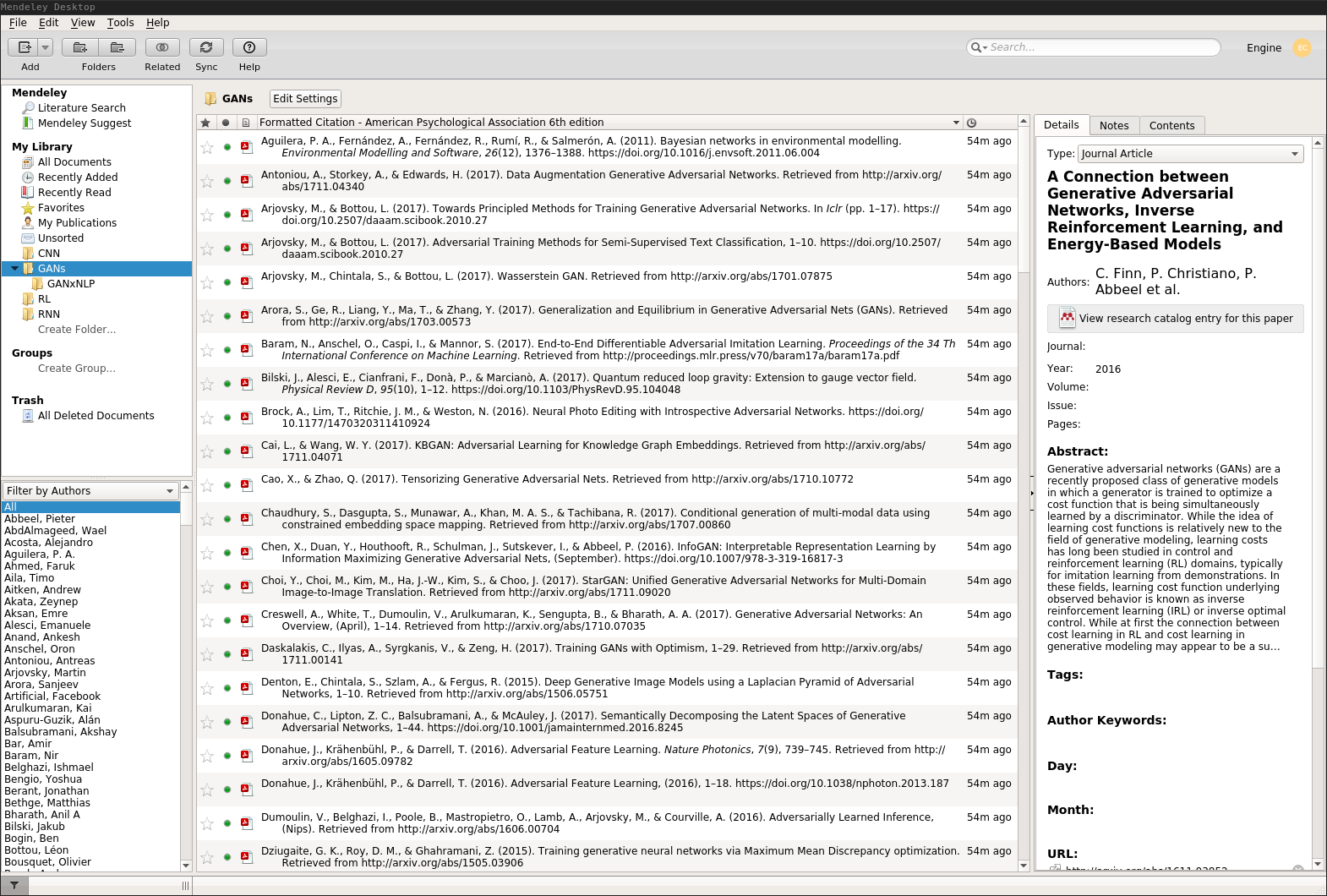 Mendeley用户界面，导入文献